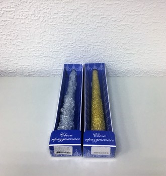 Свеча античная Снежная 7476