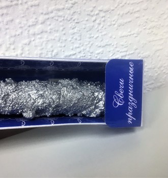 Свеча античная Снежная 7476