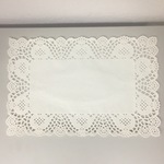 Салфетки ажурные белые прямоугольные 20*30 см