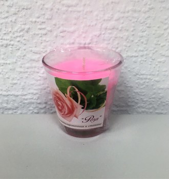 Свеча ароматизированная в стекле малая