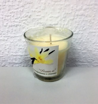 Свеча ароматизированная в стекле малая