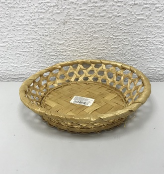832102 Фруктовница круглая, редкое плетение