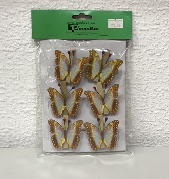 Прищепка Набор Бабочек (6 шт) JU13-13