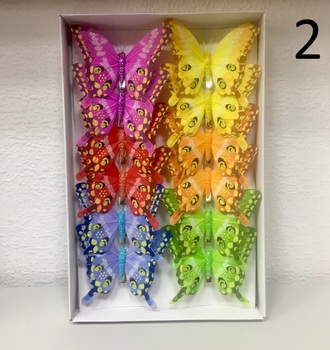 12см Бабочка на прищепке(12см)