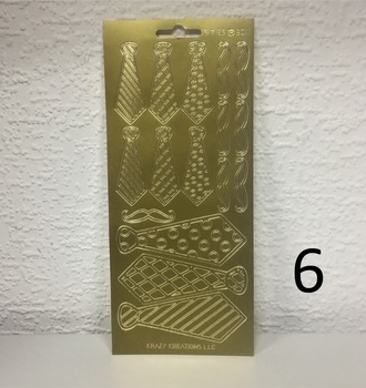 Контурные наклейки  10х24,5 см