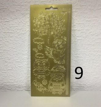 Контурные наклейки  10х24,5 см