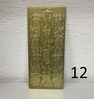 Контурные наклейки  10х24,5 см