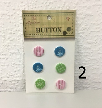 Набор пуговиц для скрапбукинга мини