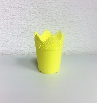 Кашпо желтое