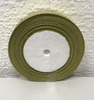 + Лента парча 2 см золото/сер