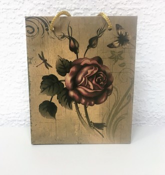 + Сумка крафт 04 (11,5*14) с верев.ручками с рис.