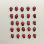 +Божья коровка на липучке 1,3см (25 шт )   (100шт)