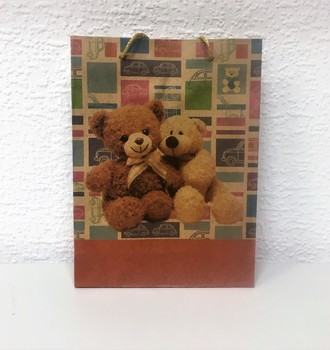 + Сумка крафт 10 (15*20) с верев.ручками с рис.