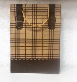 + Сумка крафт 18 (24*33) с верев.ручками с рис.