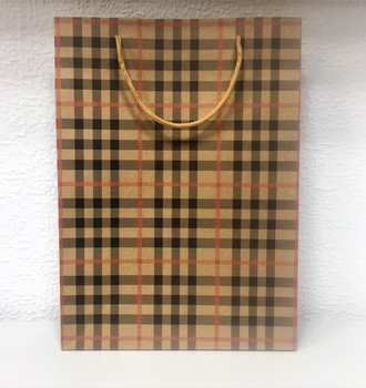 + Сумка крафт 18 (24*33) с верев.ручками с рис.