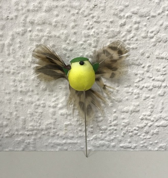 Птичка Л №2 мини с крыльями-перышками 1шт