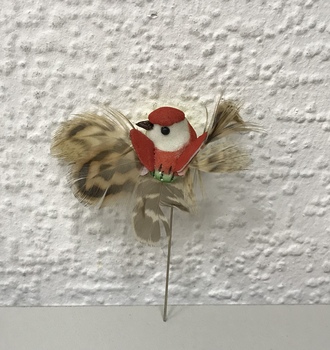 Птичка Л №2 мини с крыльями-перышками 1шт