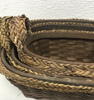 +Набор корзин пл. из 3 ВК13048 ручки петельки