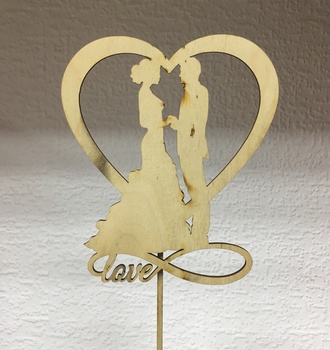 Вставка деревянная с надписью