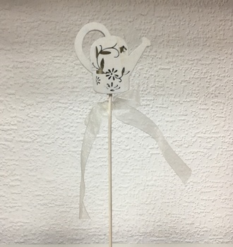 П Втавка Лейка резная белая