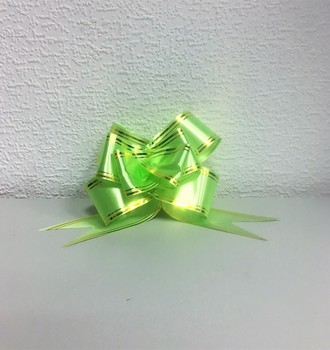 Бант затяжка цв.48Б с золотой полосой