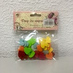 СЛ Декор для творчества "Цветные сердечки" (35шт)