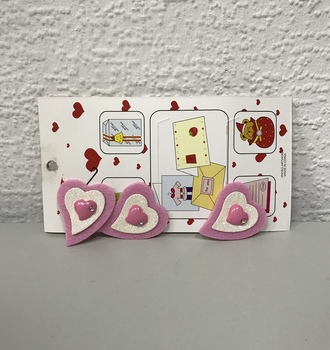 Наклейка 20 Сердца (8*15см)