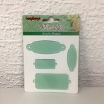 СЛ Набор акриловых украшений "Фигурные рамки" 4шт