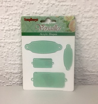 СЛ Набор акриловых украшений "Фигурные рамки" 4шт