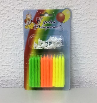 Свеча тортовая классическая 0103 (24шт)