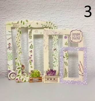 СЛ Набор декоративных рамок из картона, 5шт