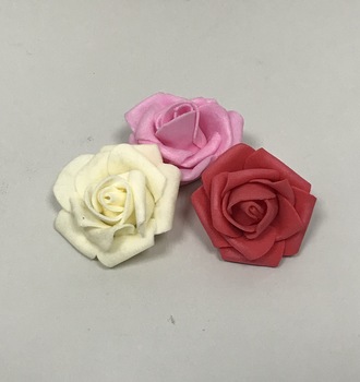 +Цветок роза фоам 3 см  1шт