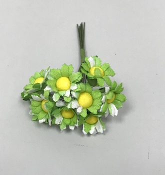 +Ромашка мал. 2- х цв.  12 бут/12шт/уп