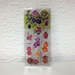 СЛ Наклейка пластик "Цветы" микс