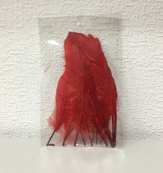 +Перо цветное 18см