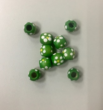 +Дерев. 26 Шарики цветные 9*10мм(10шт)