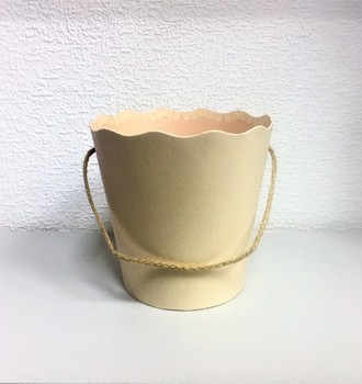 + Кашпо картон волн. край