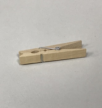 +Прищепка 4,8см натуральная  (10шт)