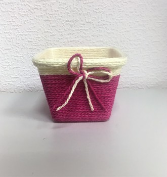 + Кашпо плетеное