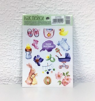 СЛ Наклейки декоративные в ассортименте 11*16см