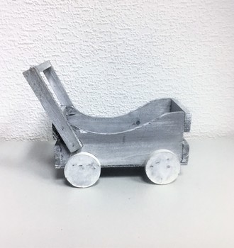 +Кашпо дерев. Телега