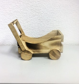 +Кашпо дерев. Телега