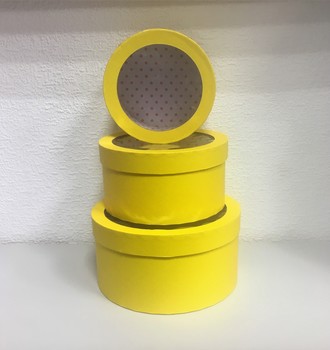 + Набор из 3-х круглая с прозр.крышкой Д23