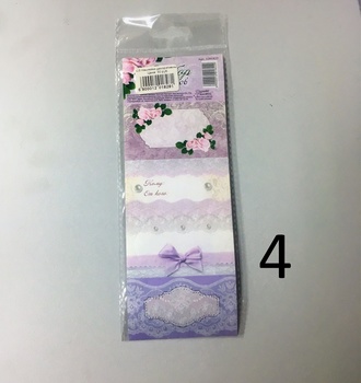 СЛ Наклейки декоративные в ассортименте, 7*19см