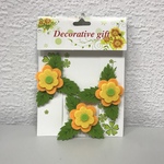 Наклейки Войлок Цветы (3 шт)