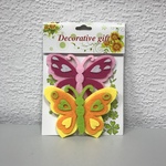 Наклейки Войлок Цветы, Бабочки (2 шт)