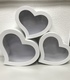 + Набор из 3-х сердец с прозрачной кр